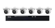 Liberty L3 8CH, 2TB  NVR with 6-4MP, 2.8MM 100' IR Turret cameras-#L3NVR8KIT6C