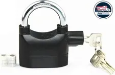 Candado con alarma de 110 dBA, sistema de seguridad universal antirrobo