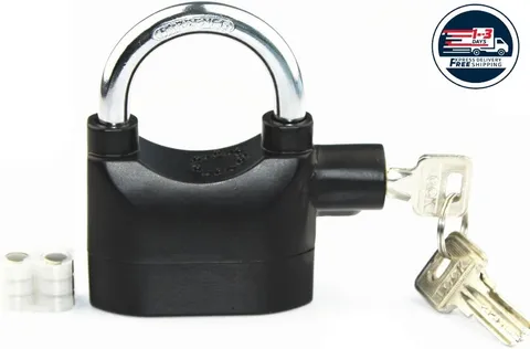 Candado con alarma de 110 dBA, sistema de seguridad universal antirrobo