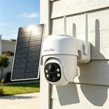Wansview Wireless Solar Security Camera WiFi Outdoor Color Night Vision 2K