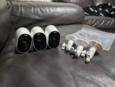 Arlo Essential Wire-Free Spotlight Camera - 3 Pack - White (VMC2330100CNS)