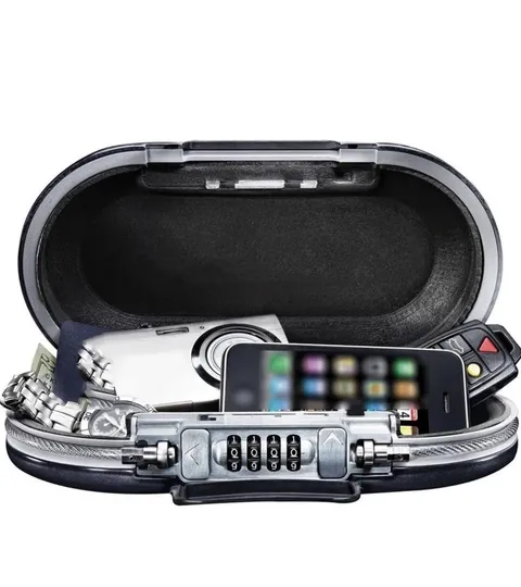 Master Lock SAFE SPACE 5900D Portable Personal Security Safe in black