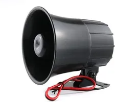 Powerful DC 12V 15W Siren Horn Alarm with Infrared Technology - Durable & Loud