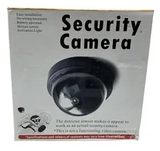 Dummy Security Camera Motion Detection System Activation Light Battery Operated