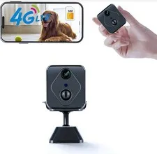 4G Surveillance Camera, 2K HD Indoor/Outdoor Night Vision, AI Motion Detection