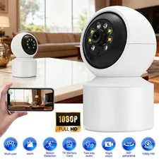 HD 1080P 360° Camara De Seguridad WIFI Inalambrica Para Casa Interior Con Audio