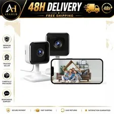 GNCC Indoor Security Camera 2 Pack 1080p Wi-Fi Night Vision