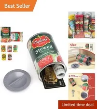 Discreet Fake Can Safe for Cash, Keys, and Jewelry - Stylish Grey-Tomato