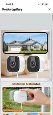 Brand New 2 Pack 3MP 2K Window Camera，2.4Ghz & 5Ghz WiFi Wireless