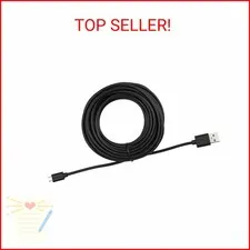 Smays 25 ft Micro USB Cable Replacement for Wyze Cam, Nest Camera - Extra Long E