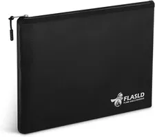 Fireproof Document Money Bags, Large Fireproof Wallet Pouch, Safe Bag for Cash,