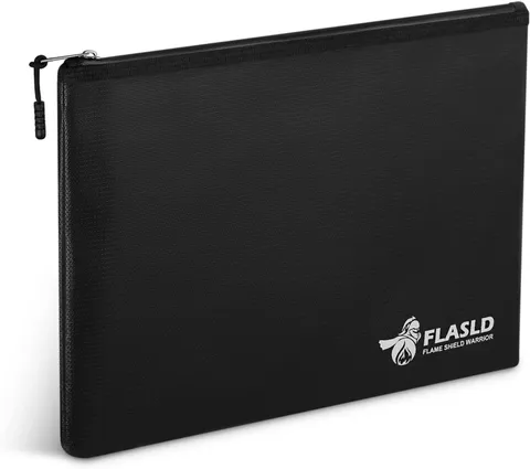 Fireproof Document Money Bags, Large Fireproof Wallet Pouch, Safe Bag for Cash,