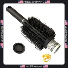 Diversion round hair brush with hidden stash compartment for jewelry keys