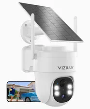 VIZIUY Night Guardian Solar Wireless Wi-Fi PTZ 3MP IP66 Cam Alexa/Google