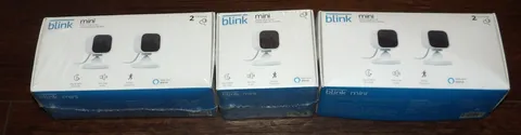 5 Lot Blink Mini Indoor Plug-In HD Smart Security Cameras - 3 New