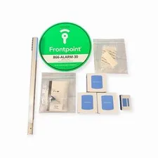 Frontpoint Home Security System Lot - 3 Motion Sensors, 1 Door Sensor, Yard Sign