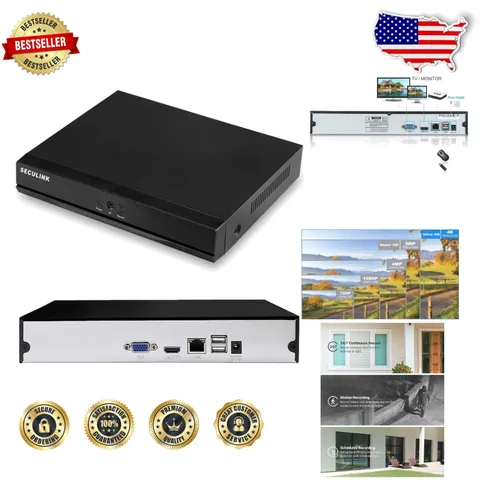 Advanced 16-Channel 4K NVR 8MP Ultra HD Network Video Recorder Motion Detection
