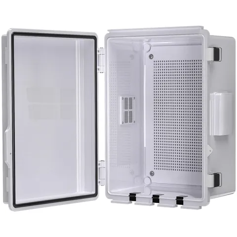 ANIMACYN Electrical Junction Box, Ventilated 11.8"x7.9"x5.1", Grey Cover 