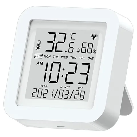 Smart Thermometer Hygrometer Wi-Fi LCD Temperature Humidity Sensor Home Digital
