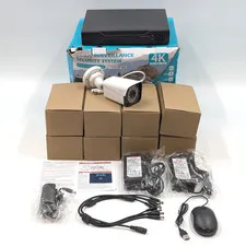Unbranded 4K Video Surveillance 8-Camera Security System with Video Recording