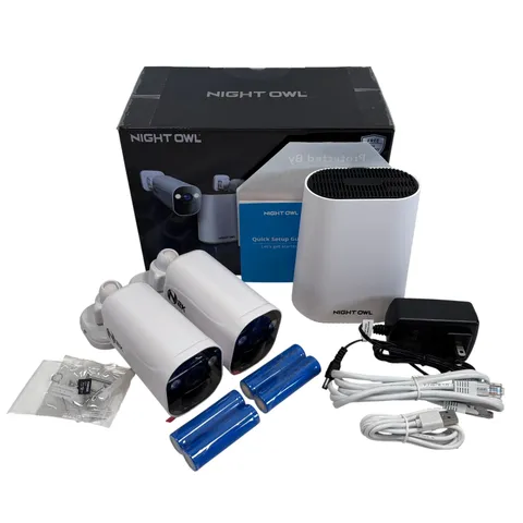 Night Owl FWR8-64GB-B42L 2K Wireless Wi-Fi Security Camera System