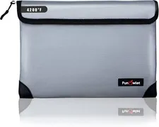 Fireproof Waterproof Money Document Bag - with 4200°F Heat Insulated, Safe Firep