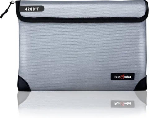 Fireproof Waterproof Money Document Bag - with 4200°F Heat Insulated, Safe Firep