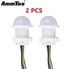 2PCS Smart PIR Sensor Detector Switch 110V-220V Human Infrared Motion Auto On/Of