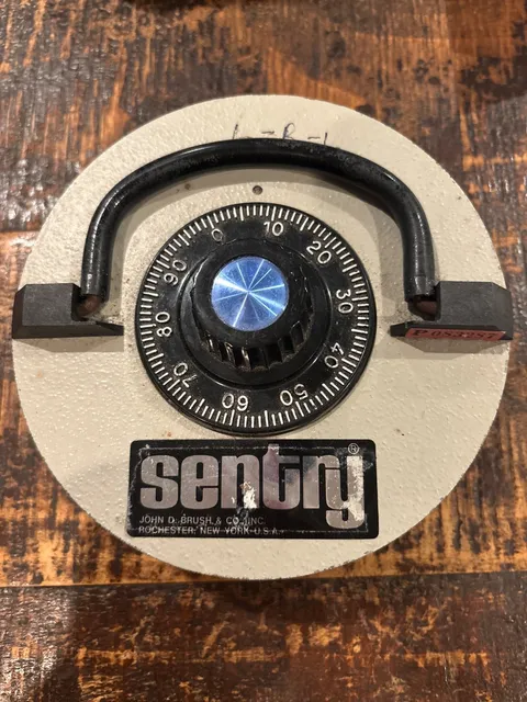 sentry safe lid, used, gray, vintage item number P083287