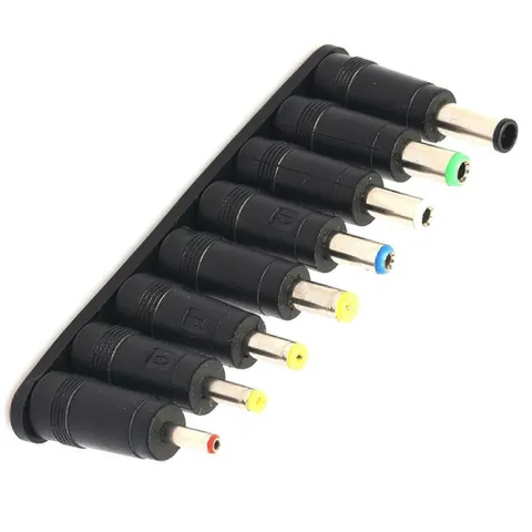 New 8 in 1 5.5*2.1mm to  Multi-Types Power Plug DC Converter Adapter Laptop