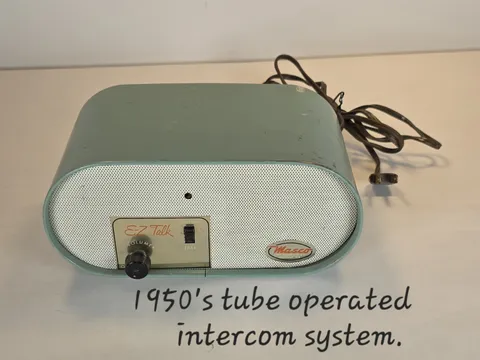 MASCO vintage E-Z-talk tube operated intercom from the early 1950's collectable 
