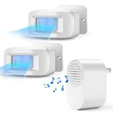 Driveway Alarm Motion Sensor, Wireless Detector with 1 Receiver & 2 Sensors