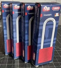 Abus Lock 72/40HB75 Aluminum Safety Lockout Padlock LOT Of 4