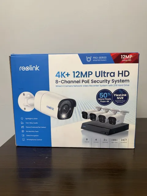 Reolink 4k+ 12MP Ultra hd 8-channel Poe Security System 