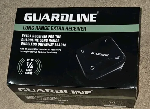 NEW Guardline 1/4 Mile Range LONG RANGE EXTRA RECEIVER Driveway Wireless Alarm
