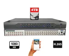 Evertech 32 Channel H.265 HD CCTV Security Digital Video Recorder 4TB HDD