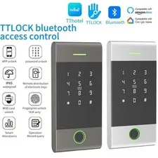 NFC Keypad Door Access Control 13.56MHz RFID Bluetooth Fingerprint Aluminum MJ01