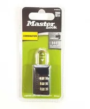 Master Lock Combination 20mm Luggage Padlock 3 Digit Tough Metal AT TLS02