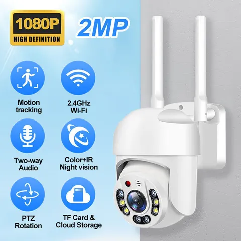 1080P WIFI IP Camera Wireless Outdoor CCTV HD PTZ Smart Home Security Camera