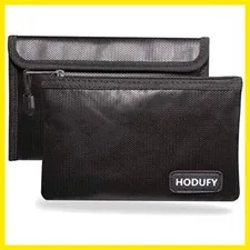 Small Fireproof Bag, 5 x 8 inches Non-Itchy Fireproof Money Cash Bag, Bank Se...