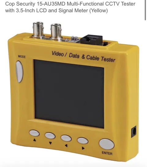 COP Security 15-AU35MD is a portable, yellow hand-held 3.5-inch TFT-LCD