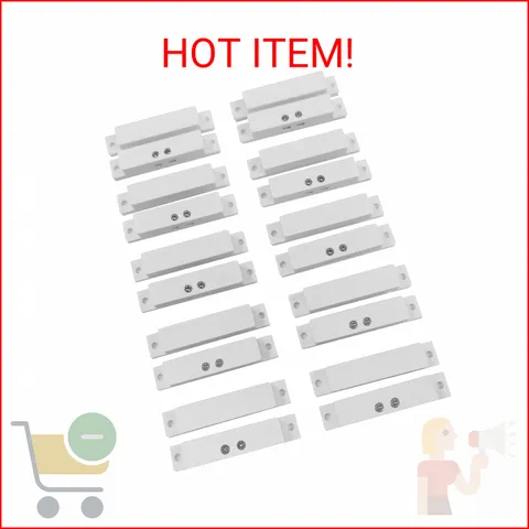 10 Sets Pack of Wired Surface Mounted Alarm Magnetic Contacts Door Window Reed S