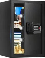 3.3 Cuft Large Home Safes Water & Fireproof Anti-theft Floor Safe Home Use W/