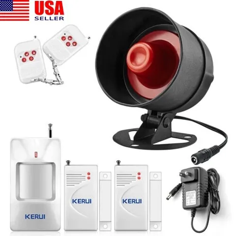 Simple DIY Wireless Safety Alarm System Window Sensor Burglar Warning Kit