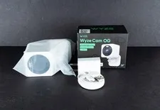 Wyze Cam OG Indoor/Outdoor Wired Security Camera - White - open box