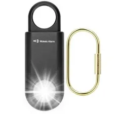 135dB Rechargeable Personal Safety Alarm Strobe Light Flashlight Keychain Sir...