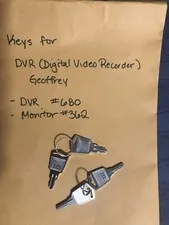 Geoffrey DVR Digital Video Recorder 680 362 Set Of Keys