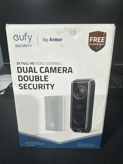 Eufy S330 Security Video Doorbell Wired with Chime and Dual Cam