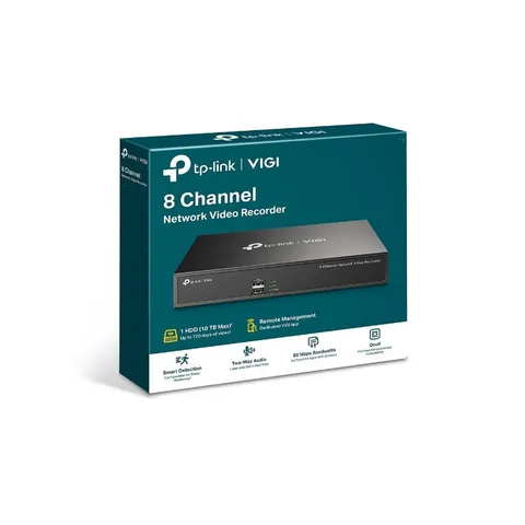 TP-Link VIGI NVR1008H 8 Channel Network Video Recorder 24/7 Continuous