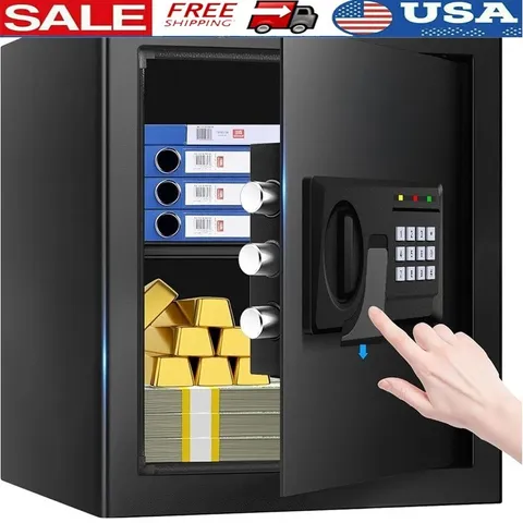 Small Fireproof Safe Box W/ Anti-Theft Alarm Electronic Lock Home Security New
